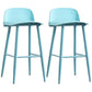 Scandinavian Style Bar-stool with Square Seat Counter Stool for Restaurant Bar Blue 2 Piece Set Clearhalo 'Bar Furniture' 'Bar Stools' 'bar_stools' 'furn' 'furn_bar_stools' 'furniture_bar_stools' 'Kitchen & Dining Furniture' 'kitchen&dining_furn' 'kitchen' 'kitchen_furn' Furniture' 4400702
