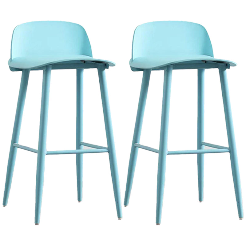 Scandinavian Style Bar-stool with Square Seat Counter Stool for Restaurant Bar Blue 2 Piece Set Clearhalo 'Bar Furniture' 'Bar Stools' 'bar_stools' 'furn' 'furn_bar_stools' 'furniture_bar_stools' 'Kitchen & Dining Furniture' 'kitchen&dining_furn' 'kitchen' 'kitchen_furn' Furniture' 4400702