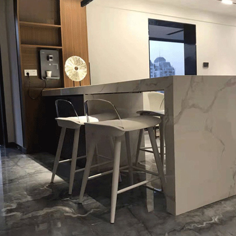 Scandinavian Style Bar-stool with Square Seat Counter Stool for Restaurant Bar Clearhalo 'Bar Furniture' 'Bar Stools' 'bar_stools' 'furn' 'furn_bar_stools' 'furniture_bar_stools' 'Kitchen & Dining Furniture' 'kitchen&dining_furn' 'kitchen' 'kitchen_furn' Furniture' 4400710