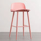 Scandinavian Style Bar-stool with Square Seat Counter Stool for Restaurant Bar Pink 1 Piece Clearhalo 'Bar Furniture' 'Bar Stools' 'bar_stools' 'furn' 'furn_bar_stools' 'furniture_bar_stools' 'Kitchen & Dining Furniture' 'kitchen&dining_furn' 'kitchen' 'kitchen_furn' Furniture' 4400713