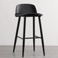 Scandinavian Style Bar-stool with Square Seat Counter Stool for Restaurant Bar Black 1 Piece Clearhalo 'Bar Furniture' 'Bar Stools' 'bar_stools' 'furn' 'furn_bar_stools' 'furniture_bar_stools' 'Kitchen & Dining Furniture' 'kitchen&dining_furn' 'kitchen' 'kitchen_furn' Furniture' 4400717