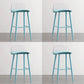 Scandinavian Style Bar-stool with Square Seat Counter Stool for Restaurant Bar Blue-Clear 4 Piece Set Clearhalo 'Bar Furniture' 'Bar Stools' 'bar_stools' 'furn' 'furn_bar_stools' 'furniture_bar_stools' 'Kitchen & Dining Furniture' 'kitchen&dining_furn' 'kitchen' 'kitchen_furn' Furniture' 4400719