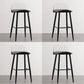 Scandinavian Style Bar-stool with Square Seat Counter Stool for Restaurant Bar Black Clear 4 Piece Set Clearhalo 'Bar Furniture' 'Bar Stools' 'bar_stools' 'furn' 'furn_bar_stools' 'furniture_bar_stools' 'Kitchen & Dining Furniture' 'kitchen&dining_furn' 'kitchen' 'kitchen_furn' Furniture' 4400722