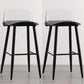 Scandinavian Style Bar-stool with Square Seat Counter Stool for Restaurant Bar Black Clear 2 Piece Set Clearhalo 'Bar Furniture' 'Bar Stools' 'bar_stools' 'furn' 'furn_bar_stools' 'furniture_bar_stools' 'Kitchen & Dining Furniture' 'kitchen&dining_furn' 'kitchen' 'kitchen_furn' Furniture' 4400724