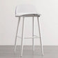 Scandinavian Style Bar-stool with Square Seat Counter Stool for Restaurant Bar White-Clear 1 Piece Clearhalo 'Bar Furniture' 'Bar Stools' 'bar_stools' 'furn' 'furn_bar_stools' 'furniture_bar_stools' 'Kitchen & Dining Furniture' 'kitchen&dining_furn' 'kitchen' 'kitchen_furn' Furniture' 4400726