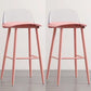 Scandinavian Style Bar-stool with Square Seat Counter Stool for Restaurant Bar Red Clear 2 Piece Set Clearhalo 'Bar Furniture' 'Bar Stools' 'bar_stools' 'furn' 'furn_bar_stools' 'furniture_bar_stools' 'Kitchen & Dining Furniture' 'kitchen&dining_furn' 'kitchen' 'kitchen_furn' Furniture' 4400730