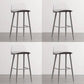 Scandinavian Style Bar-stool with Square Seat Counter Stool for Restaurant Bar Gray-Clear 4 Piece Set Clearhalo 'Bar Furniture' 'Bar Stools' 'bar_stools' 'furn' 'furn_bar_stools' 'furniture_bar_stools' 'Kitchen & Dining Furniture' 'kitchen&dining_furn' 'kitchen' 'kitchen_furn' Furniture' 4400731