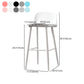 Scandinavian Style Bar-stool with Square Seat Counter Stool for Restaurant Bar Clearhalo 'Bar Furniture' 'Bar Stools' 'bar_stools' 'furn' 'furn_bar_stools' 'furniture_bar_stools' 'Kitchen & Dining Furniture' 'kitchen&dining_furn' 'kitchen' 'kitchen_furn' Furniture' 4400734
