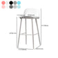 Scandinavian Style Bar-stool with Square Seat Counter Stool for Restaurant Bar Clearhalo 'Bar Furniture' 'Bar Stools' 'bar_stools' 'furn' 'furn_bar_stools' 'furniture_bar_stools' 'Kitchen & Dining Furniture' 'kitchen&dining_furn' 'kitchen' 'kitchen_furn' Furniture' 4400735