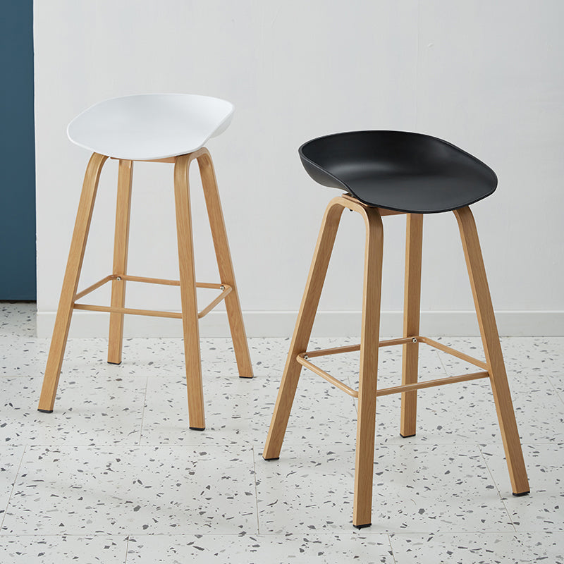 Scandinavian Style Bar-stool with Metal Legs Counter Stool for Kitchen Bar Clearhalo 'Bar Furniture' 'Bar Stools' 'bar_stools' 'furn' 'furn_bar_stools' 'furniture_bar_stools' 'Kitchen & Dining Furniture' 'kitchen&dining_furn' 'kitchen' 'kitchen_furn' Furniture' 4400736