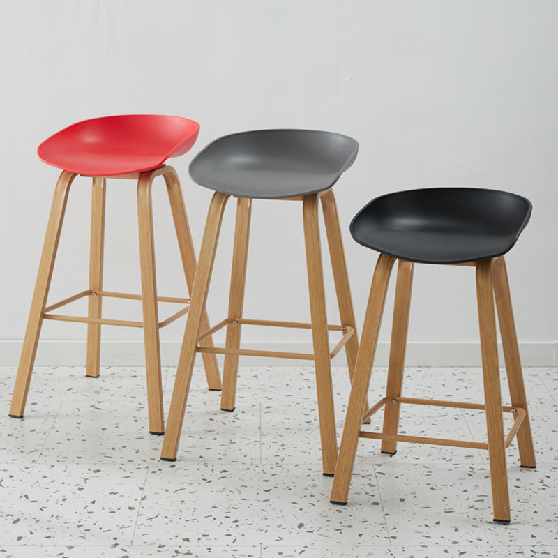 Scandinavian Style Bar-stool with Metal Legs Counter Stool for Kitchen Bar Clearhalo 'Bar Furniture' 'Bar Stools' 'bar_stools' 'furn' 'furn_bar_stools' 'furniture_bar_stools' 'Kitchen & Dining Furniture' 'kitchen&dining_furn' 'kitchen' 'kitchen_furn' Furniture' 4400739