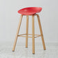 Scandinavian Style Bar-stool with Metal Legs Counter Stool for Kitchen Bar Red 1 Piece Clearhalo 'Bar Furniture' 'Bar Stools' 'bar_stools' 'furn' 'furn_bar_stools' 'furniture_bar_stools' 'Kitchen & Dining Furniture' 'kitchen&dining_furn' 'kitchen' 'kitchen_furn' Furniture' 4400744