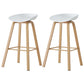 Scandinavian Style Bar-stool with Metal Legs Counter Stool for Kitchen Bar White 2 Piece Set Clearhalo 'Bar Furniture' 'Bar Stools' 'bar_stools' 'furn' 'furn_bar_stools' 'furniture_bar_stools' 'Kitchen & Dining Furniture' 'kitchen&dining_furn' 'kitchen' 'kitchen_furn' Furniture' 4400752