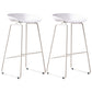 Scandinavian Style Bar-stool with Bucket Seat Counter Stool for Kitchen Bar White 2 Piece Set Clearhalo 'Bar Furniture' 'Bar Stools' 'bar_stools' 'furn' 'furn_bar_stools' 'furniture_bar_stools' 'Kitchen & Dining Furniture' 'kitchen&dining_furn' 'kitchen' 'kitchen_furn' Furniture' 4400802