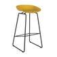 Scandinavian Style Bar-stool with Bucket Seat Counter Stool for Kitchen Bar Yellow 1 Piece Clearhalo 'Bar Furniture' 'Bar Stools' 'bar_stools' 'furn' 'furn_bar_stools' 'furniture_bar_stools' 'Kitchen & Dining Furniture' 'kitchen&dining_furn' 'kitchen' 'kitchen_furn' Furniture' 4400807