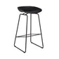 Scandinavian Style Bar-stool with Bucket Seat Counter Stool for Kitchen Bar Black 1 Piece Clearhalo 'Bar Furniture' 'Bar Stools' 'bar_stools' 'furn' 'furn_bar_stools' 'furniture_bar_stools' 'Kitchen & Dining Furniture' 'kitchen&dining_furn' 'kitchen' 'kitchen_furn' Furniture' 4400812