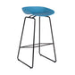 Scandinavian Style Bar-stool with Bucket Seat Counter Stool for Kitchen Bar Blue 1 Piece Clearhalo 'Bar Furniture' 'Bar Stools' 'bar_stools' 'furn' 'furn_bar_stools' 'furniture_bar_stools' 'Kitchen & Dining Furniture' 'kitchen&dining_furn' 'kitchen' 'kitchen_furn' Furniture' 4400815