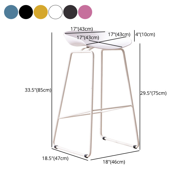 Scandinavian Style Bar-stool with Bucket Seat Counter Stool for Kitchen Bar Clearhalo 'Bar Furniture' 'Bar Stools' 'bar_stools' 'furn' 'furn_bar_stools' 'furniture_bar_stools' 'Kitchen & Dining Furniture' 'kitchen&dining_furn' 'kitchen' 'kitchen_furn' Furniture' 4400818