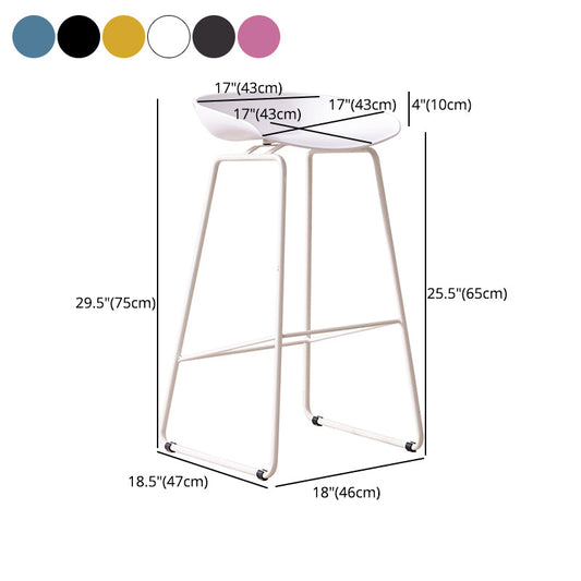 Scandinavian Style Bar-stool with Bucket Seat Counter Stool for Kitchen Bar Clearhalo 'Bar Furniture' 'Bar Stools' 'bar_stools' 'furn' 'furn_bar_stools' 'furniture_bar_stools' 'Kitchen & Dining Furniture' 'kitchen&dining_furn' 'kitchen' 'kitchen_furn' Furniture' 4400819