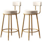 Scandinavian Style Bar Stool Metal Legs Round Seat Counter Stool for Kitchen Bar White 2 Piece Set Clearhalo 'Bar Furniture' 'Bar Stools' 'bar_stools' 'furn' 'furn_bar_stools' 'furniture_bar_stools' 'Kitchen & Dining Furniture' 'kitchen&dining_furn' 'kitchen' 'kitchen_furn' Furniture' 4400840