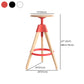 Adjustable Counter Bar Stool Armless Wood Bar Stool with Footrest and Swivel Clearhalo 'Bar Furniture' 'Bar Stools' 'bar_stools' 'furn' 'furn_bar_stools' 'furniture_bar_stools' 'Kitchen & Dining Furniture' 'kitchen&dining_furn' 'kitchen' 'kitchen_furn' Furniture' 4400964