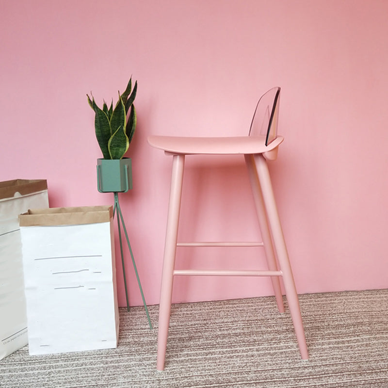 Scandinavian Style Bar-stool with Square Seat Counter Stool for Kitchen Bar Clearhalo 'Bar Furniture' 'Bar Stools' 'bar_stools' 'furn' 'furn_bar_stools' 'furniture_bar_stools' 'Kitchen & Dining Furniture' 'kitchen&dining_furn' 'kitchen' 'kitchen_furn' Furniture' 4401060