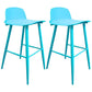 Scandinavian Style Bar-stool with Square Seat Counter Stool for Kitchen Bar Blue 2 Piece Set Clearhalo 'Bar Furniture' 'Bar Stools' 'bar_stools' 'furn' 'furn_bar_stools' 'furniture_bar_stools' 'Kitchen & Dining Furniture' 'kitchen&dining_furn' 'kitchen' 'kitchen_furn' Furniture' 4401090