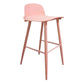 Scandinavian Style Bar-stool with Square Seat Counter Stool for Kitchen Bar Pink 1 Piece Clearhalo 'Bar Furniture' 'Bar Stools' 'bar_stools' 'furn' 'furn_bar_stools' 'furniture_bar_stools' 'Kitchen & Dining Furniture' 'kitchen&dining_furn' 'kitchen' 'kitchen_furn' Furniture' 4401092