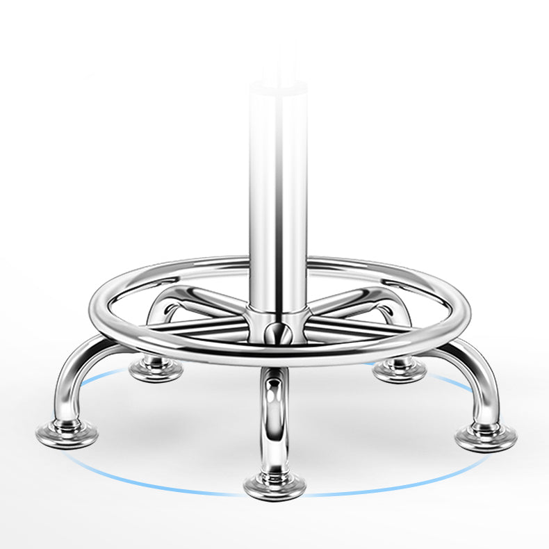 Modern Armless Backrest Counter Stool Steel Bedroom Bar Stool with Cushion Clearhalo 'Bar Furniture' 'Bar Stools' 'bar_stools' 'furn' 'furn_bar_stools' 'furniture_bar_stools' 'Kitchen & Dining Furniture' 'kitchen&dining_furn' 'kitchen' 'kitchen_furn' Furniture' 4401121