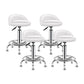 Modern Armless Backrest Counter Stool Steel Bedroom Bar Stool with Cushion Gloss White 4 Piece Set Clearhalo 'Bar Furniture' 'Bar Stools' 'bar_stools' 'furn' 'furn_bar_stools' 'furniture_bar_stools' 'Kitchen & Dining Furniture' 'kitchen&dining_furn' 'kitchen' 'kitchen_furn' Furniture' 4401133