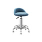 Modern Armless Backrest Counter Stool Steel Bedroom Bar Stool with Cushion Light Blue 1 Piece Clearhalo 'Bar Furniture' 'Bar Stools' 'bar_stools' 'furn' 'furn_bar_stools' 'furniture_bar_stools' 'Kitchen & Dining Furniture' 'kitchen&dining_furn' 'kitchen' 'kitchen_furn' Furniture' 4401134