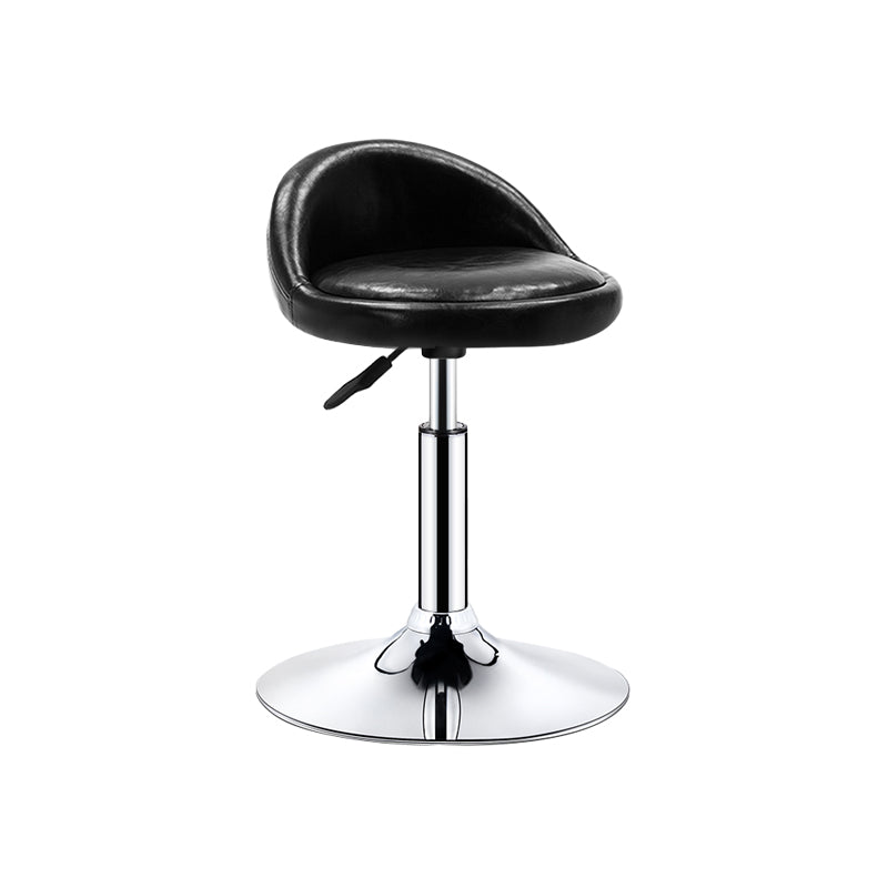 Modern Armless Backrest Counter Stool Steel Bedroom Bar Stool with Cushion Ink 1 Piece Clearhalo 'Bar Furniture' 'Bar Stools' 'bar_stools' 'furn' 'furn_bar_stools' 'furniture_bar_stools' 'Kitchen & Dining Furniture' 'kitchen&dining_furn' 'kitchen' 'kitchen_furn' Furniture' 4401161