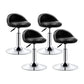 Modern Armless Backrest Counter Stool Steel Bedroom Bar Stool with Cushion Ink 4 Piece Set Clearhalo 'Bar Furniture' 'Bar Stools' 'bar_stools' 'furn' 'furn_bar_stools' 'furniture_bar_stools' 'Kitchen & Dining Furniture' 'kitchen&dining_furn' 'kitchen' 'kitchen_furn' Furniture' 4401163