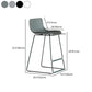 Modern Metal Plastic Bar Stools Indoor Barstool with Iron Legs and Low Back Clearhalo 'Bar Furniture' 'Bar Stools' 'bar_stools' 'furn' 'furn_bar_stools' 'furniture_bar_stools' 'Kitchen & Dining Furniture' 'kitchen&dining_furn' 'kitchen' 'kitchen_furn' Furniture' 4401226
