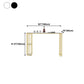 Gorgeous Bar Table Stone Top Gold Base Pub Table with Shelf for Living Room, Only Table Clearhalo 'Bar Furniture' 'Bar Tables' 'bar_tables' 'furn' 'furn_bar_tables' 'Furniture' 'furniture_bar_tables' 'Kitchen & Dining Furniture' 4401313