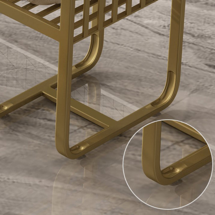 Glam Style Bar Table Artificial Marble Pub Table with Shelf for Dining Room, Only Table Clearhalo 'Bar Furniture' 'Bar Tables' 'bar_tables' 'furn' 'furn_bar_tables' 'Furniture' 'furniture_bar_tables' 'Kitchen & Dining Furniture' 4401320