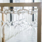 Glam Style Bar Table Wood Top Pub Table with Wine Cabinet for Dining Room Clearhalo 'Bar Furniture' 'Bar Tables' 'bar_tables' 'furn' 'furn_bar_tables' 'Furniture' 'furniture_bar_tables' 'Kitchen & Dining Furniture' 4401345