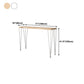 White Wood Top Counter Table Gold 4 Legs Industrial Bar Table for Dining Room Clearhalo 'Bar Furniture' 'Bar Tables' 'bar_tables' 'furn' 'furn_bar_tables' 'Furniture' 'furniture_bar_tables' 'Kitchen & Dining Furniture' 4401412