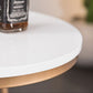 Nordic Style Bar Table Artificial Marble Pub Table for Dining Room 55"√ó55" Clearhalo 'Bar Furniture' 'Bar Tables' 'bar_tables' 'furn' 'furn_bar_tables' 'Furniture' 'furniture_bar_tables' 'Kitchen & Dining Furniture' 4401420