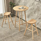 Round Shape Wood Top Counter Table 4 Legs Industrial Bar Table for Dining Room Clearhalo 'Bar Furniture' 'Bar Tables' 'bar_tables' 'furn' 'furn_bar_tables' 'Furniture' 'furniture_bar_tables' 'Kitchen & Dining Furniture' 4401463