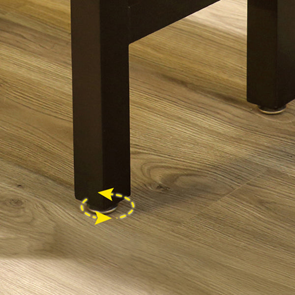 Brown Wood Top Counter Table Metal Black Legs Industrial Bar Table for Restaurant Clearhalo 'Bar Furniture' 'Bar Tables' 'bar_tables' 'furn' 'furn_bar_tables' 'Furniture' 'furniture_bar_tables' 'Kitchen & Dining Furniture' 4401470