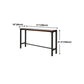 Brown Wood Top Counter Table Metal Black Legs Industrial Bar Table for Restaurant Clearhalo 'Bar Furniture' 'Bar Tables' 'bar_tables' 'furn' 'furn_bar_tables' 'Furniture' 'furniture_bar_tables' 'Kitchen & Dining Furniture' 4401477