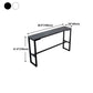 Industrial 41.3"H Bar Table Faux Marble Rectangle Top Bistro Table with Footrest Clearhalo 'Bar Furniture' 'Bar Tables' 'bar_tables' 'furn' 'furn_bar_tables' 'Furniture' 'furniture_bar_tables' 'Kitchen & Dining Furniture' 4401610