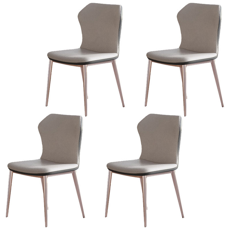 Luxury 1/4/5/6/7 Pieces Dinette Set with Rectangle Table and Solid Back Chairs Furniture 4 Beige Chairs Clearhalo 'Dining Room Sets' 'Dining Tables & Seating' 'dining_room_set' 'furn' 'furn_dining_room_set' 'Furniture' 'furniture_dining_room_set' 'Kitchen & Dining Furniture' 'kitchen&dining_furn' 'kitchen' 4413142