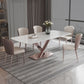 Luxury 1/4/5/6/7 Pieces Dinette Set with Rectangle Table and Solid Back Chairs Furniture 6 Pieces: Table, 5 Chairs Clearhalo 'Dining Room Sets' 'Dining Tables & Seating' 'dining_room_set' 'furn' 'furn_dining_room_set' 'Furniture' 'furniture_dining_room_set' 'Kitchen & Dining Furniture' 'kitchen&dining_furn' 'kitchen' 4413145