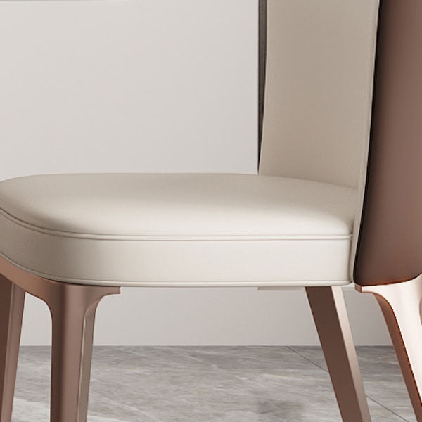 Stone Nordic 1/2/5/6 Pieces Dining Set with Leather Chairs Dining Furniture Clearhalo 'Dining Room Sets' 'Dining Tables & Seating' 'dining_room_set' 'furn' 'furn_dining_room_set' 'Furniture' 'furniture_dining_room_set' 'Kitchen & Dining Furniture' 'kitchen&dining_furn' 'kitchen' 4413165