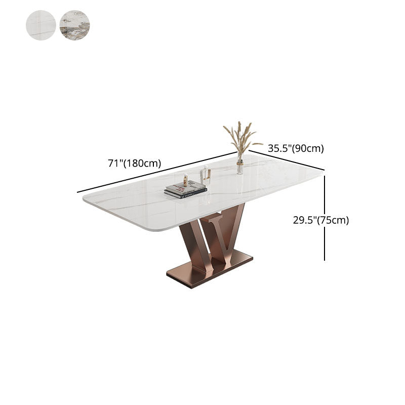 Stone Nordic 1/2/5/6 Pieces Dining Set with Leather Chairs Dining Furniture Clearhalo 'Dining Room Sets' 'Dining Tables & Seating' 'dining_room_set' 'furn' 'furn_dining_room_set' 'Furniture' 'furniture_dining_room_set' 'Kitchen & Dining Furniture' 'kitchen&dining_furn' 'kitchen' 4413173