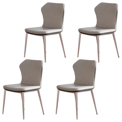 1/4/5/7 Pieces Luxury Dinette Set with Sintered Stone Table and Chairs Dining Furniture 4 Beige Chairs Clearhalo 'Dining Room Sets' 'Dining Tables & Seating' 'dining_room_set' 'furn' 'furn_dining_room_set' 'Furniture' 'furniture_dining_room_set' 'Kitchen & Dining Furniture' 'kitchen&dining_furn' 'kitchen' 4413176