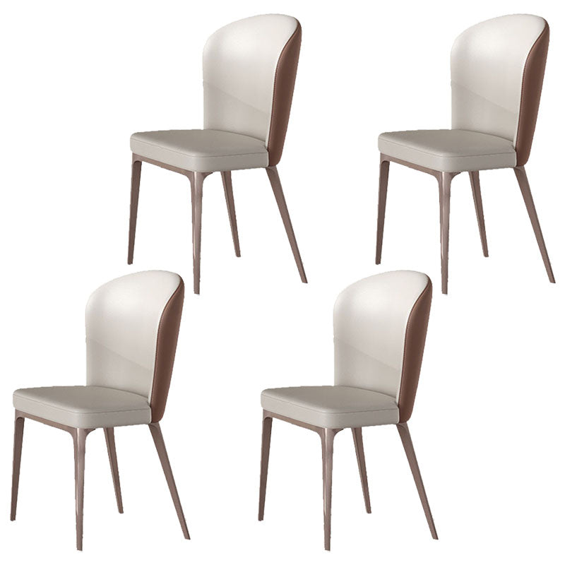 1/4/5/7 Pieces Luxury Dinette Set with Sintered Stone Table and Chairs Dining Furniture 4 White Chairs Clearhalo 'Dining Room Sets' 'Dining Tables & Seating' 'dining_room_set' 'furn' 'furn_dining_room_set' 'Furniture' 'furniture_dining_room_set' 'Kitchen & Dining Furniture' 'kitchen&dining_furn' 'kitchen' 4413177