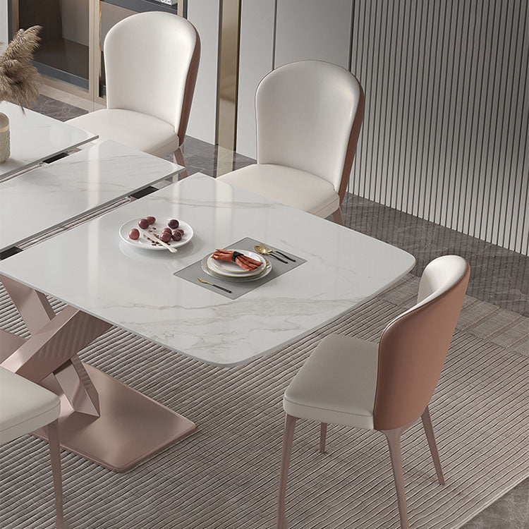 1/4/5/7 Pieces Luxury Dinette Set with Sintered Stone Table and Chairs Dining Furniture Clearhalo 'Dining Room Sets' 'Dining Tables & Seating' 'dining_room_set' 'furn' 'furn_dining_room_set' 'Furniture' 'furniture_dining_room_set' 'Kitchen & Dining Furniture' 'kitchen&dining_furn' 'kitchen' 4413179
